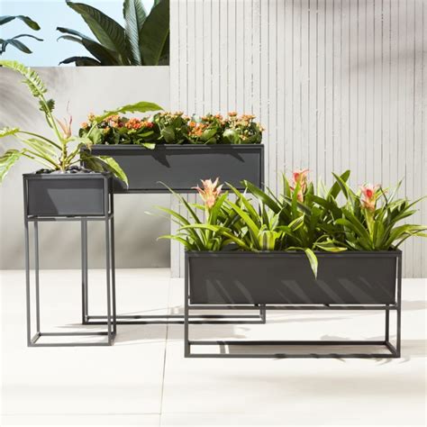 metal box planters to put on floor|indoor metal planter boxes.